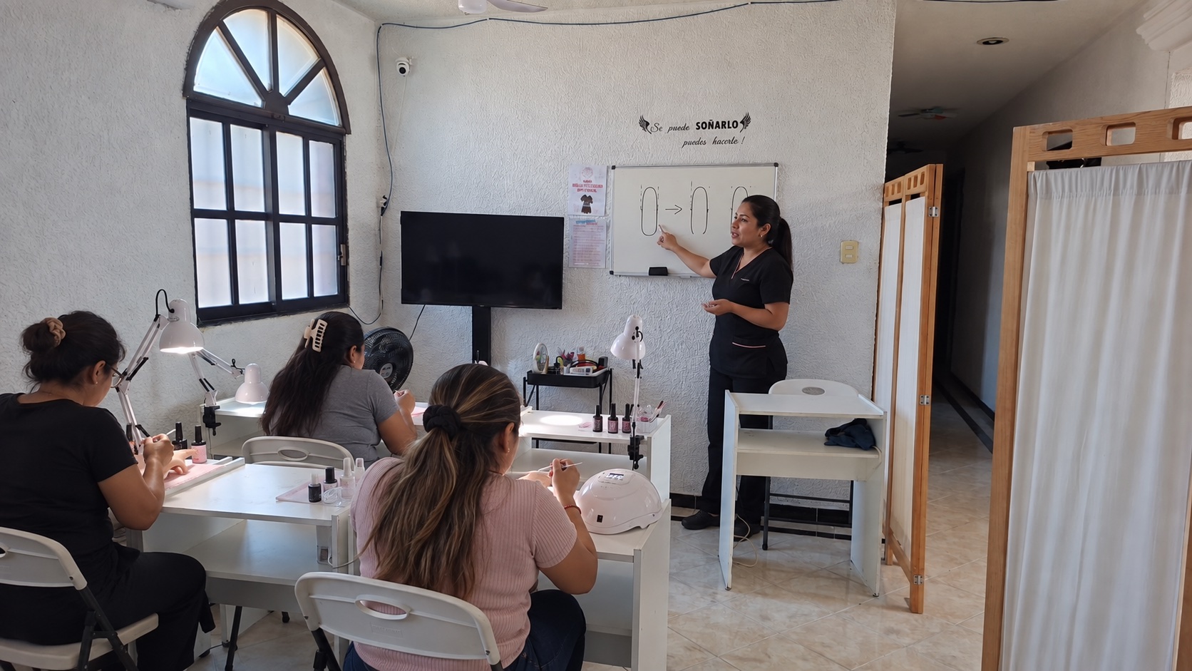 Práctica de formación en belleza